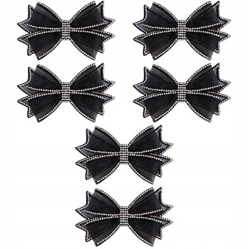 3 пары блестящих бантов, нашивок, украшения для обуви с бантиками