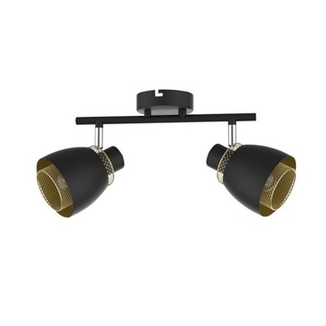 Aleksandria lampa sufitowa listwa czarny 2x40w e14