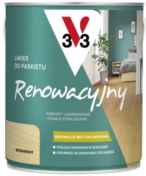 V33 LAKIER DO PARKIETU RENOWACYJNY SATYNA 5L