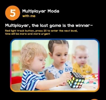 ЭЛЕКТРОННЫЙ КУБИК РУБИКА POP IT GAME 7 ХИТ ИГРЫ ДЛЯ РАЗУМА И ПАМЯТИ