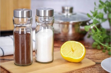 ПРИПРАВА «СОЛЬ И ПЕРЦ ИГРА», классический набор из стекла и стали