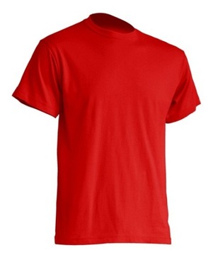 T-SHIRT MĘSKA koszulka PREMIUM 190g JHK TSRA-190 czerwona RD r. XXL