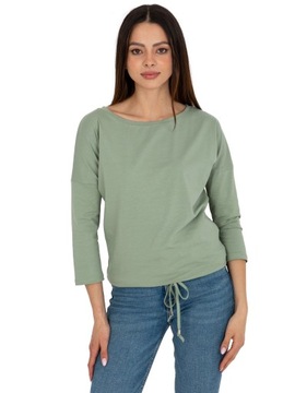 Pistacjowa BLUZKA DAMSKA bawełna kolory - XL