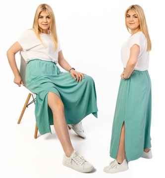 ЮБКА ЖЕНСКАЯ ДЛИННАЯ, ТРАПЕЦИАЛЬНАЯ, БОЛЬШИЕ РАЗМЕРЫ, ЦВЕТА 48 (38-58)