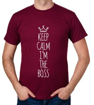 koszulka KEEP CALM I'M THE BOSS prezent