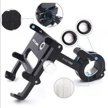 АЛЮМИНИЕВЫЙ ДЕРЖАТЕЛЬ ДЛЯ ВЕЛОСИПЕДА ДЛЯ ТЕЛЕФОНА GUB PLUS 6