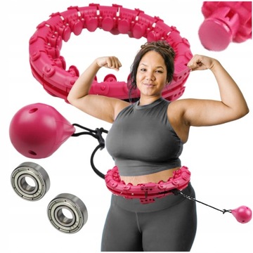 Hula Hop Odchudzające XL z Wypustkami PLUS SIZE PRO 115cm w TALII + GRATIS