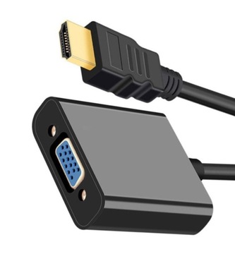 KONWERTER HDMI DO VGA D-SUB KABEL ADAPTER MONITOR