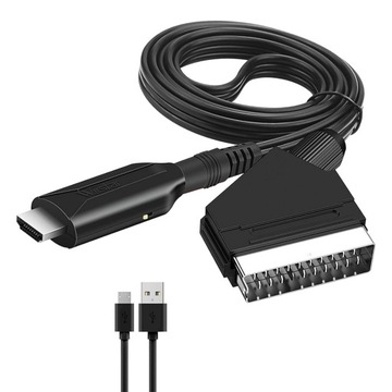 КОНВЕРТЕР HDMI В SCART ДЛИНОЙ 1 М С КАБЕЛЕМ USB
