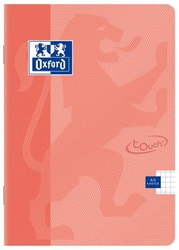 Zeszyt A5 60k kratka OXFORD TOUCH koralowy pastel