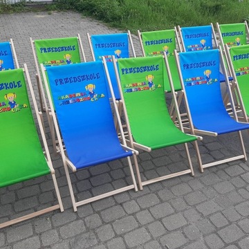 Деревянный шезлонг с вашим собственным ПРИНТОМ, ЛОГОТИПОМ