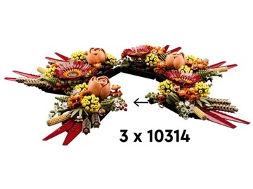 LEGO Dry Flower Decor 10314 Букет цветов в подарок бабушке и маме