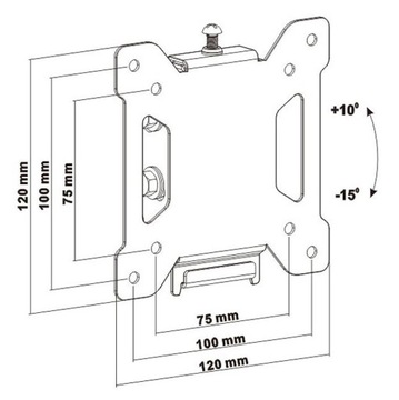 КРЕПЛЕНИЕ ДЛЯ ТЕЛЕВИЗОРА, РЕГУЛИРУЕМАЯ ПОДВЕСКА ДЛЯ ТЕЛЕВИЗОРА, 13–27 ДЮЙМОВ