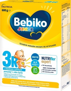 BEBIKO JUNIOR 3R MLEKO Z KLEIKIEM 12m+ 600g