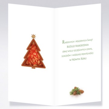 ОТКРЫТКА ОТКРЫТКА LAURKA РОЖДЕСТВЕНСКИЙ КОНВЕРТ 1 шт.