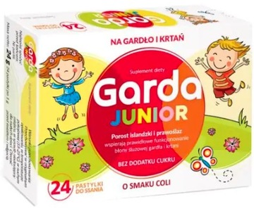 Garda Junior pastylki do ssania na gardło 24 szt.