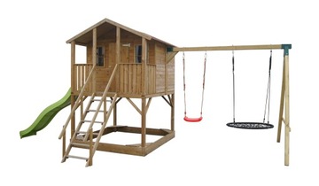 Domek dla dzieci ogrodowy Ślizg Huśtawki dostawa gratis