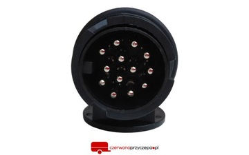 Вилка НИКЕЛИРОВАННЫЕ контакты ШТЕКЕР 13 PIN 12V STRONG отличный