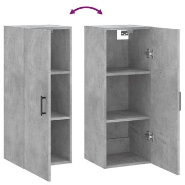 Комод VidaXL 828864 34 x 34,5 x 90см оттенки серого СЕРЫЙ - серый