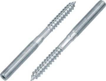 Wkręt dwugwintowy do obejm monatażowych M8 x 100mm
