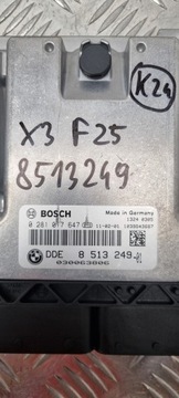 КОМПЬЮТЕРНЫЙ КОНТРОЛЛЕР ДВИГАТЕЛЯ BMW X3 F25 8513249