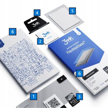 Небьющаяся стеклянная пленка для IPHONE 16 Pro 3MK Защитная пленка для экрана ГИБКОЕ СТЕКЛО