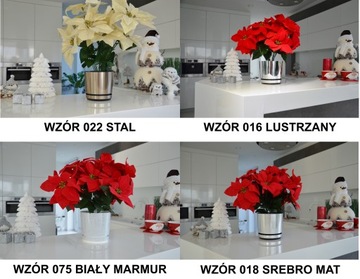 Doniczka DEKOR śr. 21 cm kolor biały marmur