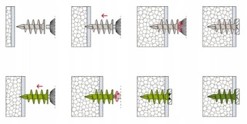 ШПИЛЬКИ, ВИНТЫ, ПЛЕНКА ФУНДАМЕНТАЛЬНАЯ, полистирол, 50 шт.