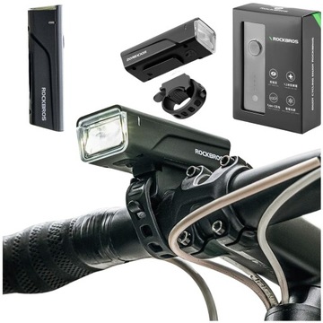 ROCKBROS LAMPKA PRZEDNIA JASNA ROWEROWA NA ROWER LED 260LM + KABEL USB-C