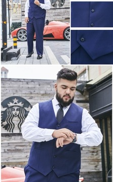 2023 Плюс Размер Костюм Жилет Мужской Однотонный Одинарный Br