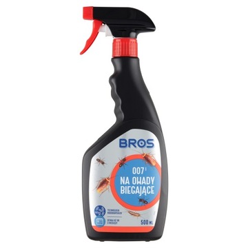 SPRAY BROS 007 PŁYN na OWADY BIEGAJĄCE 500ml PREPARAT na MRÓWKI PRUSAKI