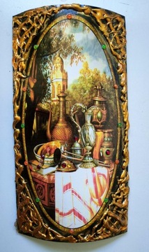 Stylowy Obraz Zawieszka Cekiny 42 x 22 cm