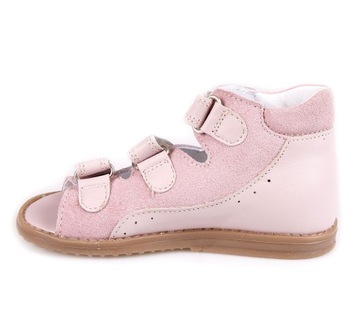 ДЕТСКИЕ КОЖАНЫЕ ПРОФИЛАКТИЧЕСКИЕ САНДАЛИИ НА КАБЛУКЕ THOMAS ANI-BUT R27