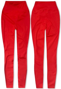 SPORTOWE LEGGINSY XL001 CZERWONE XL (42)