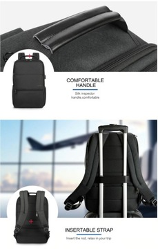 Большой, вместительный рюкзак для ноутбука с диагональю 18 дюймов Tigernu T-B3905 RFID USB графитовый