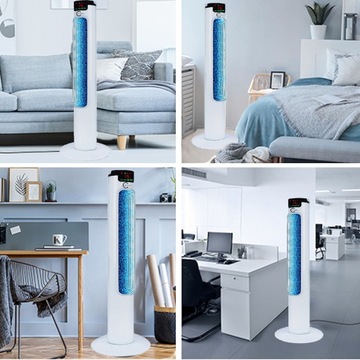 КОЛОННЫЙ ВЕНТИЛЯТОР, ветряная мельница, ТИХИЙ, МОЩНЫЙ, СТОЯЩИЙ ЖК-дисплей + ПУЛЬТ ДИСТАНЦИОННОГО УПРАВЛЕНИЯ ДЛЯ АРОМАТЕРАПИИ