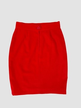 Moschino ołówkowa wełniana czerwona spódnica