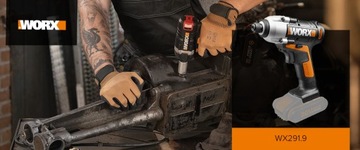 Ударный драйвер WORX WX291.9 170 Нм со светодиодом 20 В