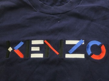 Kenzo sweter z kolorowym logo L
