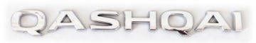 QASHQAI emblemat logo litery chrom 193x18mm
