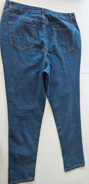 New Look spodnie jeansowe skinny granatowe 48