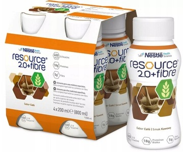 NESTLE RESOURCE 2.0 FIBRE o smaku kawowym 4x200ml