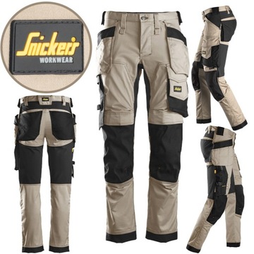 Spodnie robocze Snickers 6241 Stretch z workami 48
