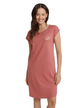 Ночная сорочка HENDERSON GLAM Розовая с коротким рукавом 40941-39 *XL*.