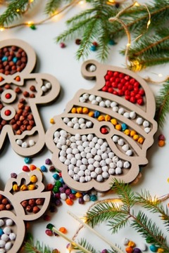 Мини-рождественские сенсорные открытки