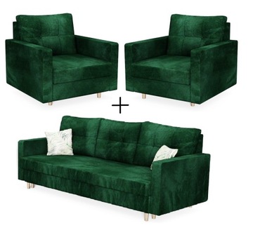 Zestaw wypoczynkowy WOLF 3+1+1 Sofa Kanapa Fotel
