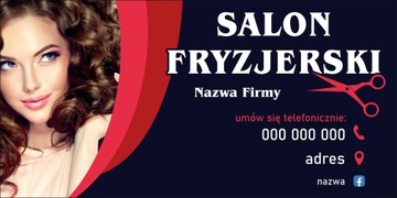 Szyld reklamowy REKLAMA 100x50 cm SALON FRYZJERSKI