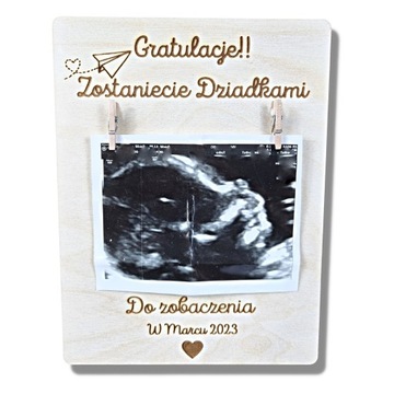 ZOSTANIECIE DZIADKAMI ZDJĘCIE USG PREZENT SERCE