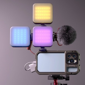 Smallrig Video Light Vibe P108 Полноцветная мини-светодиодная светодиодная видеолампа