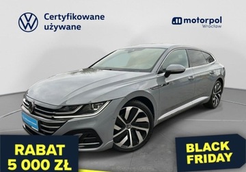 Volkswagen Arteon Fastback Facelifting 2.0 TDI 200KM 2021 Volkswagen Arteon R-Line Pakiety, GPS, Kamera 360, Hak, Digital, ACC, Fot